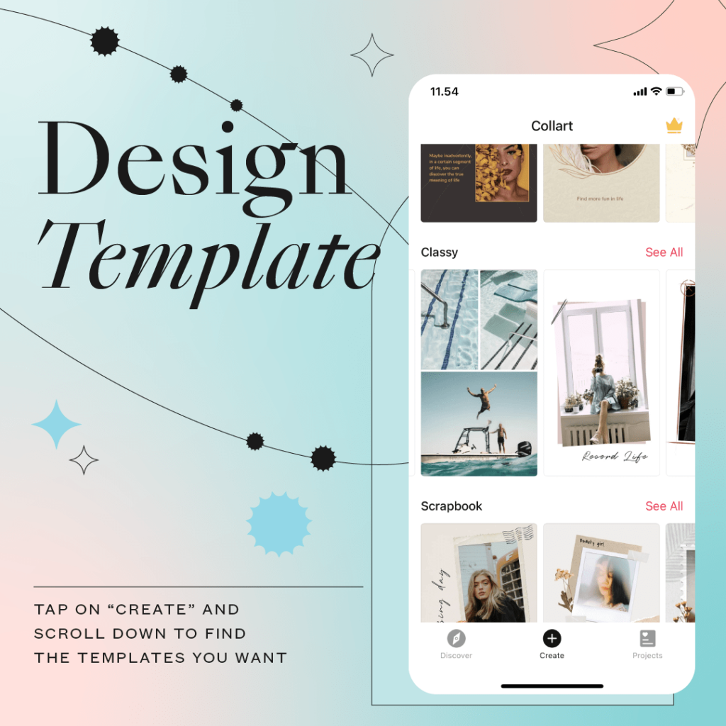design templates iPhone photo editor app free collage maker