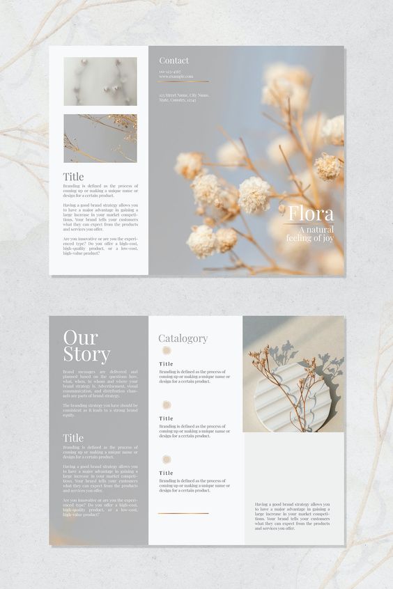 brochure design idea collart free brochure maker app 1