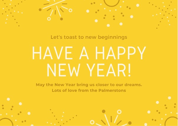 new year card design free photo editor app iPhone