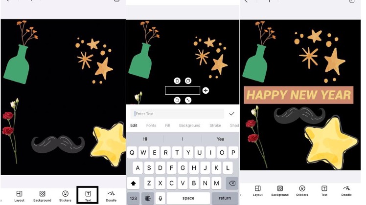Design Free Customized New Year Theme Stickers 4