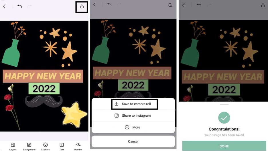 Design Free Customized New Year Theme Stickers 5