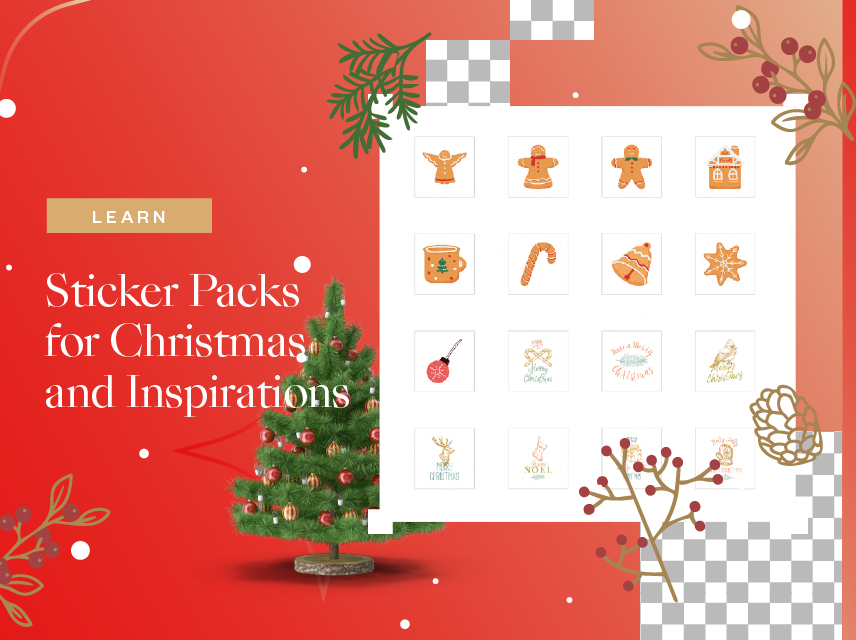 Christmas sticker packs inspiration