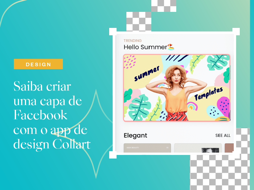 Saiba criar uma capa de Facebook com o app de design Collart cover