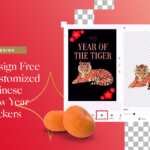 Design Free Customized Chinese New Year Stickers