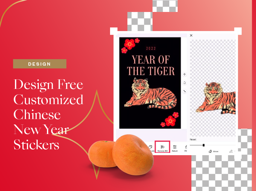 Design Free Customized Chinese New Year Stickers