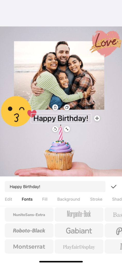 How to Create Birthday Card on Collart free editor 5