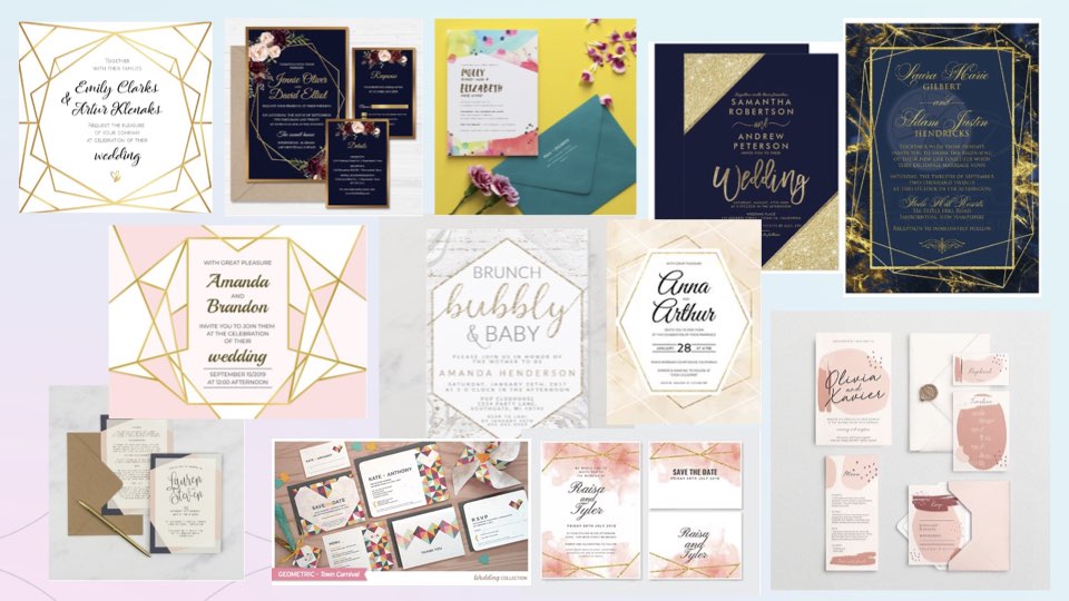 collart card design maker Wedding Invitation Designs 4