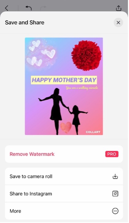 Make a DIY Mother's Day Card collart free remove background 5