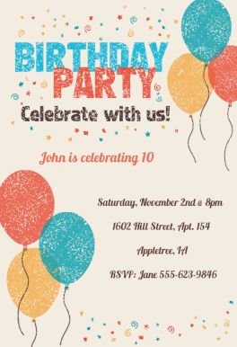 birthday invitation card design idea 21