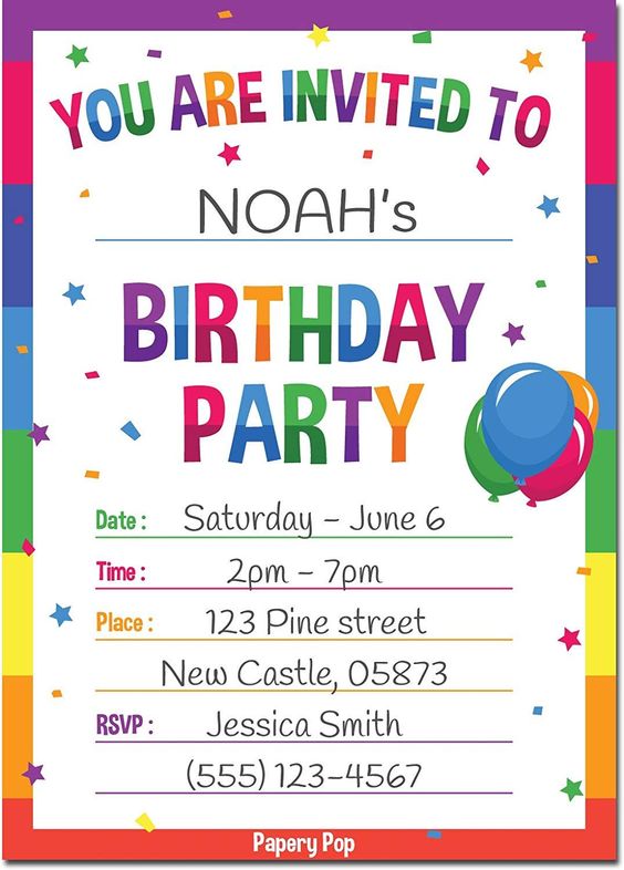 birthday invitation card design idea 22