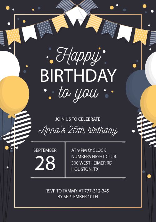 birthday invitation card design idea 23