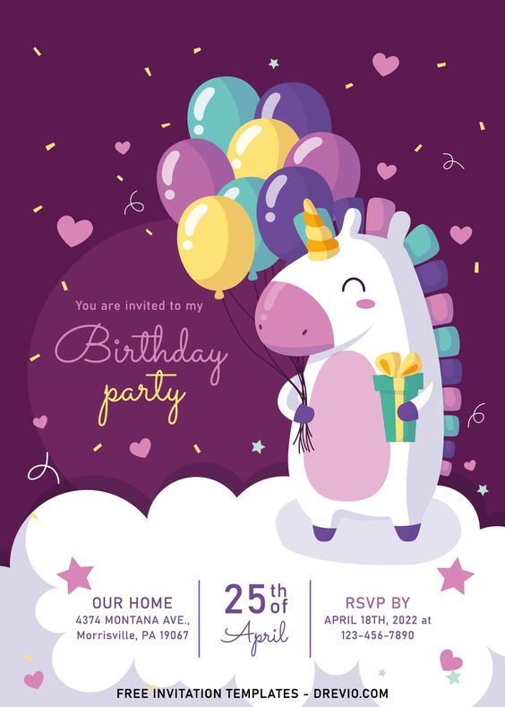 birthday invitation card design idea 25
