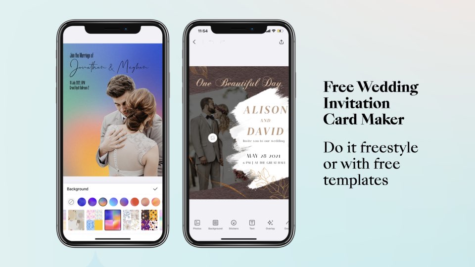 collart free wedding invitation card maker iOS 1