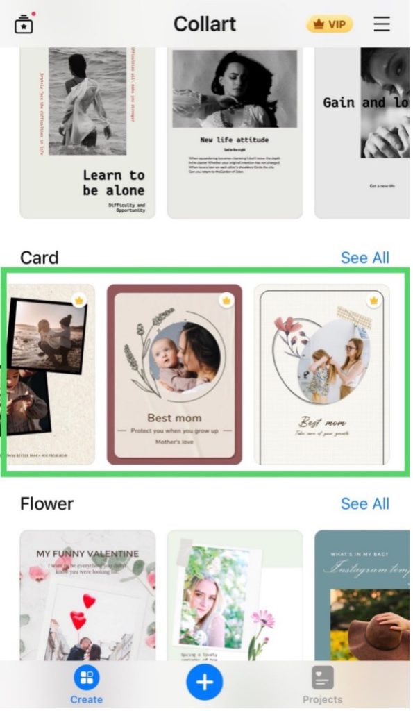 make mother's day card collart free card maker ios 1
