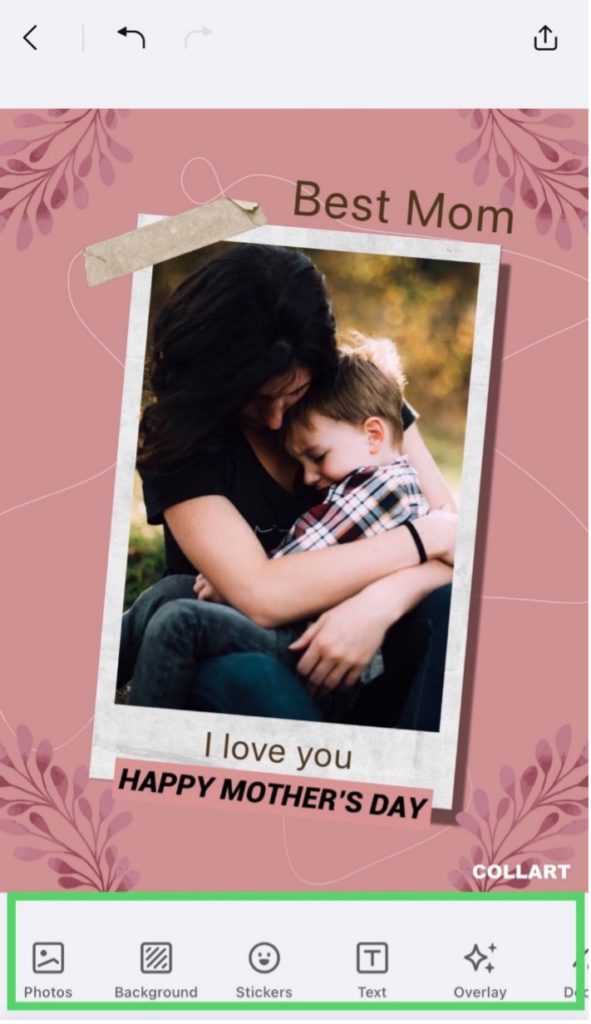 make mother's day card collart free card maker ios 2