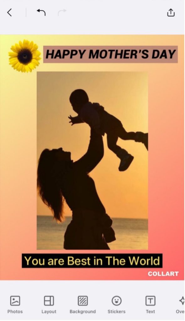 make mother's day card collart free card maker ios 7