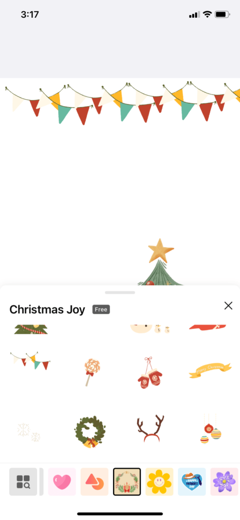 christmas stickers design app collart free remove background ios photo editor 2