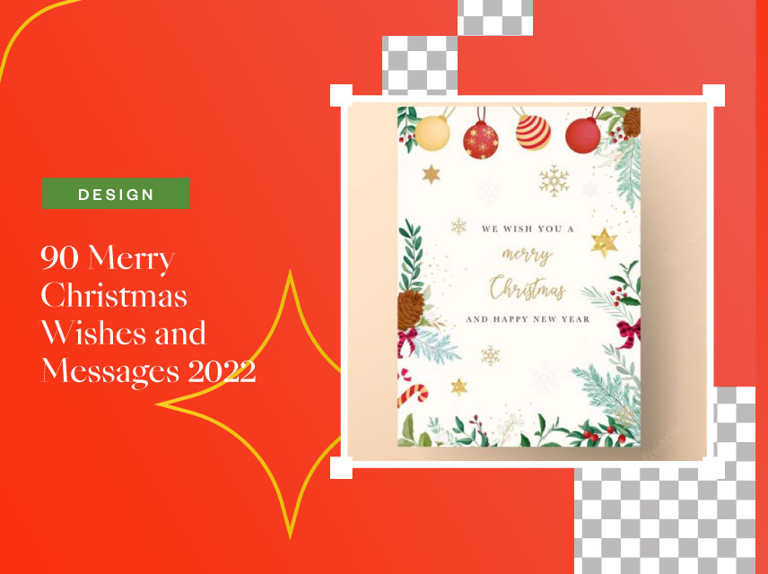 merry christmas 2022 and happy new year 2022 card