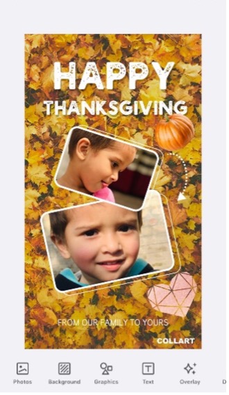 design diy thanksgiving cards holiday season collart card editor ios free design 3