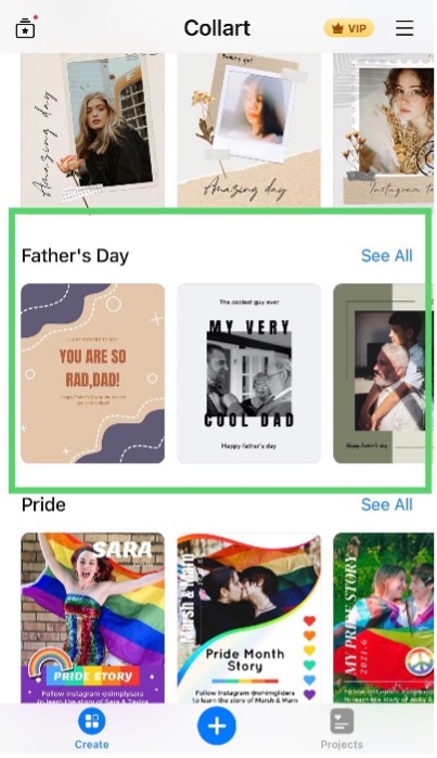 father's day card design collart free card maker ios design