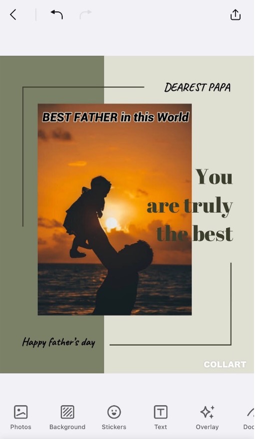 make father's day card free card maker photo editor collage maker free 2